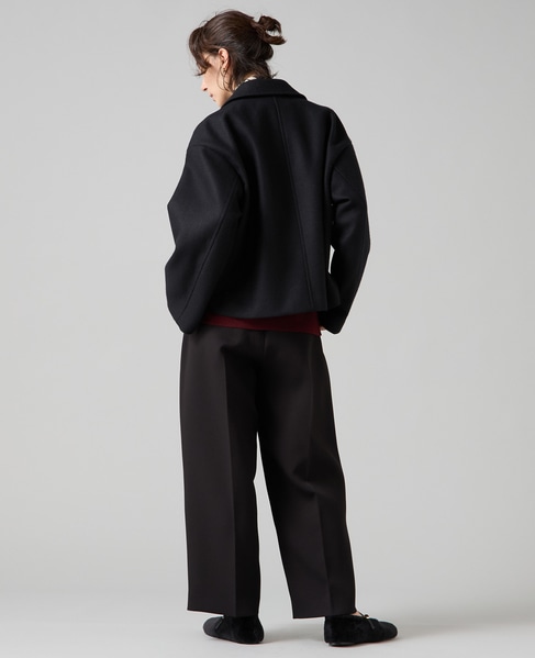 ショート丈ウールブルゾン 詳細画像 ブラック 7