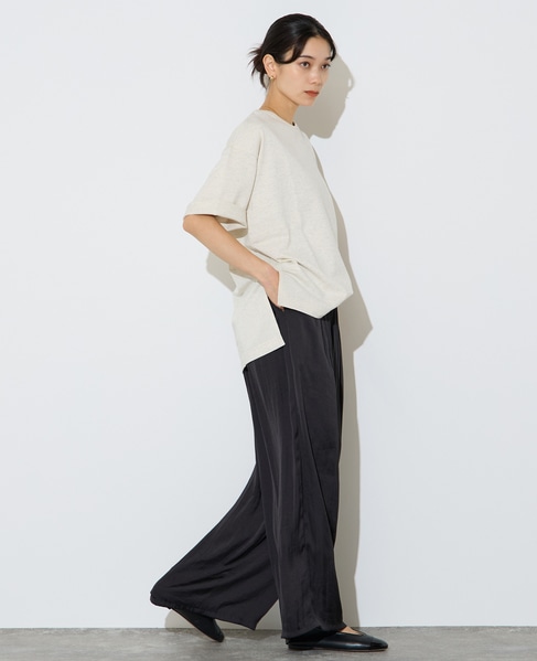 サテンドロストワイドパンツ 詳細画像 ブラック 10