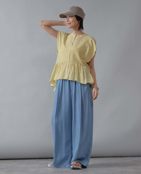 イージータックデニムパンツ 詳細画像 サックスブルー 3