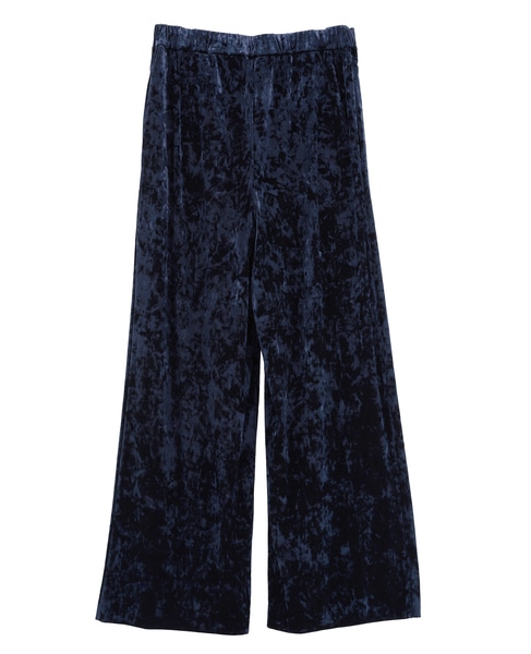 クラッシュベロアワイドパンツ 詳細画像 ネイビー 6