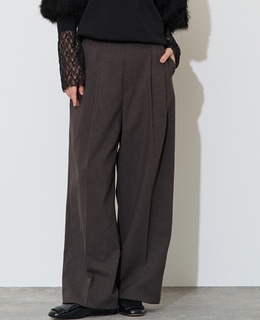 梳毛調イージーワイドパンツ