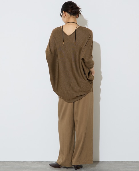 フィブリルツイルワイドパンツ 詳細画像 モカ 9