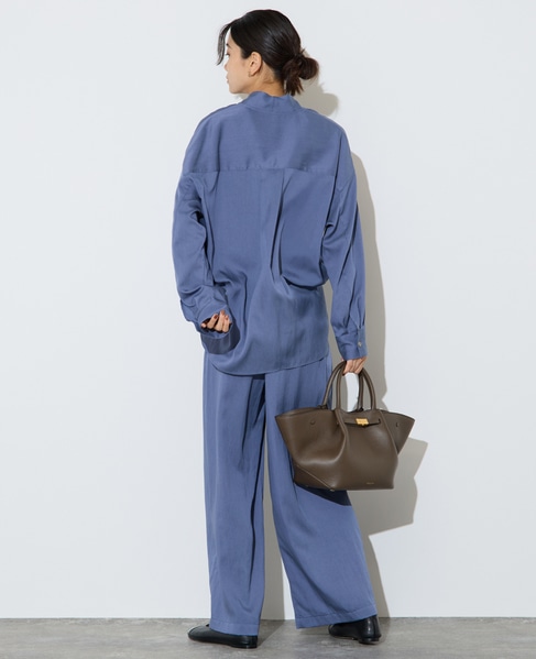 フィブリルツイルワイドパンツ 詳細画像 ブルー 6