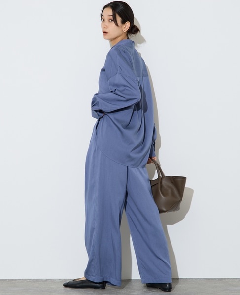 フィブリルツイルワイドパンツ 詳細画像 ブルー 7