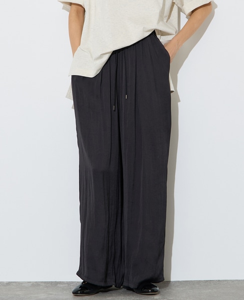 フィブリルツイルワイドパンツ 詳細画像 ブラック 1