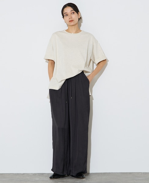 フィブリルツイルワイドパンツ 詳細画像 ブラック 3