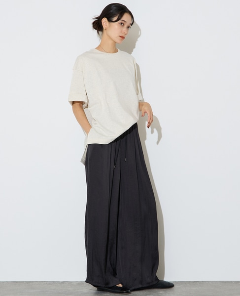 フィブリルツイルワイドパンツ 詳細画像 ブラック 4