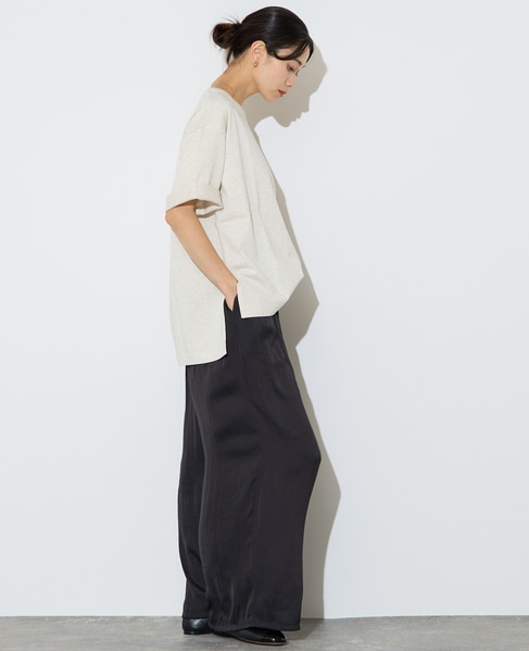 フィブリルツイルワイドパンツ 詳細画像 ブラック 5