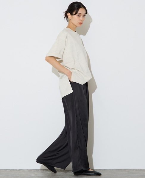 フィブリルツイルワイドパンツ 詳細画像 ブラック 6