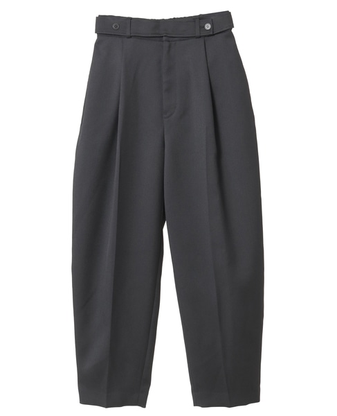 ハイウエストカーブゼンタープレスパンツ 詳細画像 ブラック 1