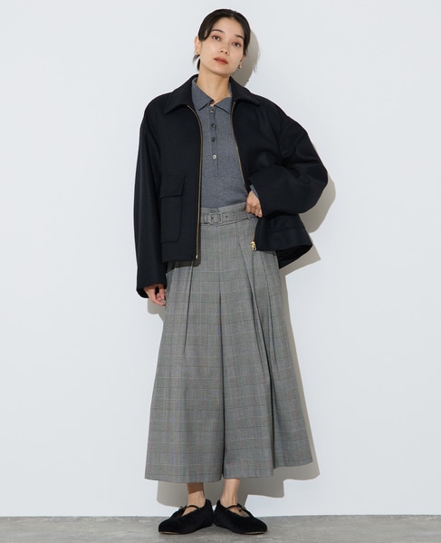 【大草直子さんコラボ】大人ガウチョパンツ 詳細画像 グレンチェック 7