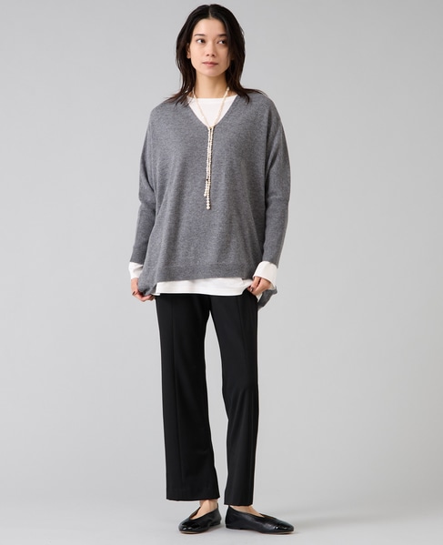 スリットヘムパンツ 詳細画像 ブラック 2