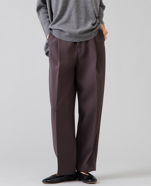 トリプルクロスタックテーパードパンツ 詳細画像 チャコールグレー 1