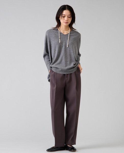 トリプルクロスタックテーパードパンツ 詳細画像 チャコールグレー 2