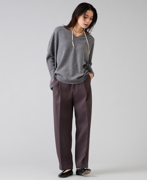 トリプルクロスタックテーパードパンツ 詳細画像 チャコールグレー 4