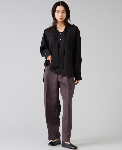 トリプルクロスタックテーパードパンツ 詳細画像 チャコールグレー 7