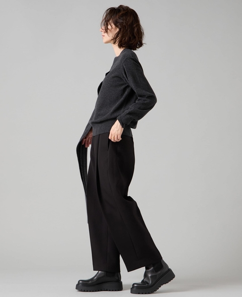 トリプルクロスタックテーパードパンツ 詳細画像 ブラック 12