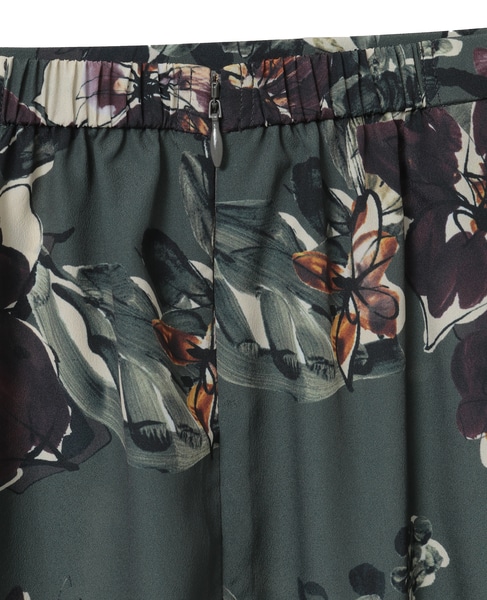 フラワープリントフレアスカート 詳細画像 チャコール 14