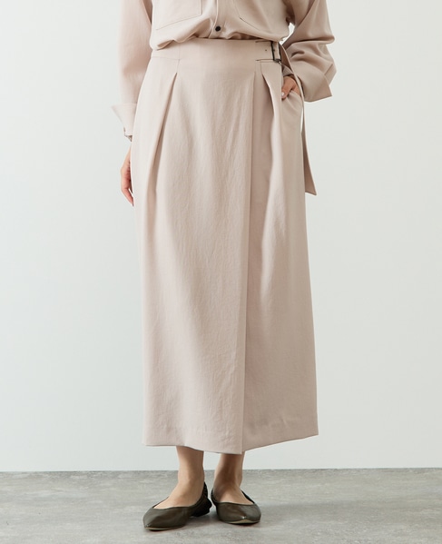 サイドベルトタイトスカート 詳細画像 ピンクベージュ 1