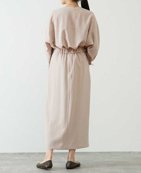 サイドベルトタイトスカート 詳細画像 ピンクベージュ 4