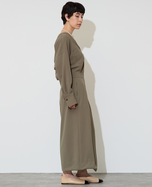 サイドベルトタイトスカート 詳細画像 カーキ 4