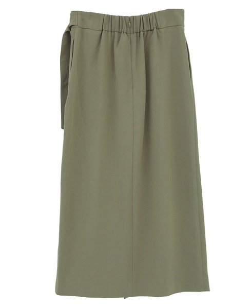 サイドベルトタイトスカート 詳細画像 カーキ 7