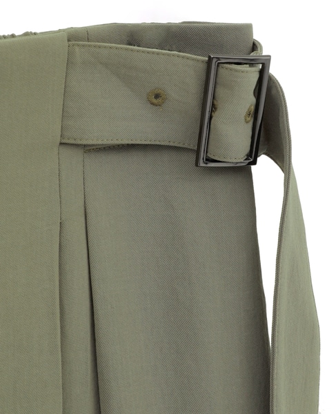サイドベルトタイトスカート 詳細画像 カーキ 9