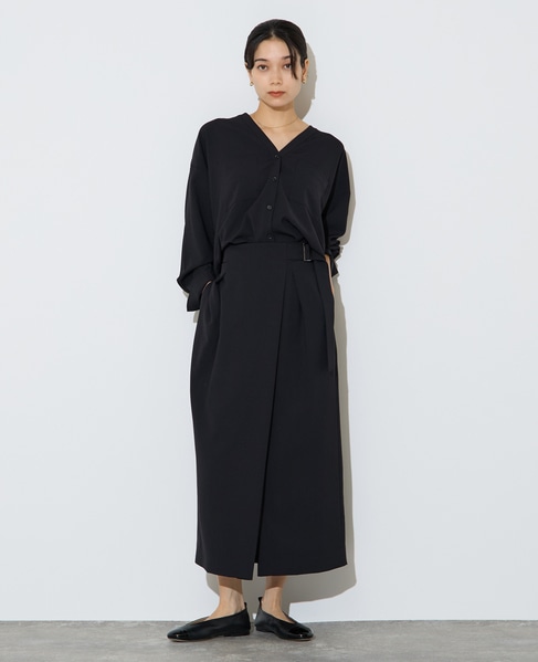 サイドベルトタイトスカート 詳細画像 ブラック 2