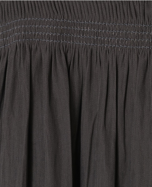 割繊シャーリングナロースカート 詳細画像 チャコールグレー 9