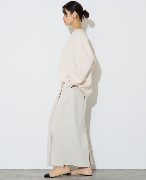 【定番】タックタイトスカート 詳細画像 アイボリー 3