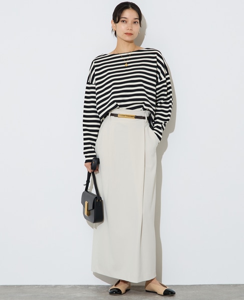 【定番】タックタイトスカート 詳細画像 アイボリー 6