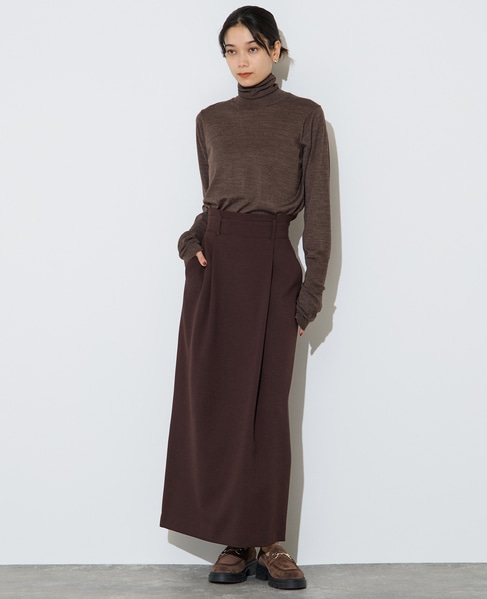 【定番】タックタイトスカート 詳細画像 ブラウン 3