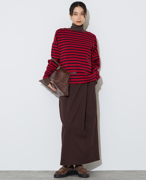 【定番】タックタイトスカート 詳細画像 ブラウン 7