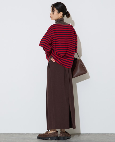 【定番】タックタイトスカート 詳細画像 ブラウン 9