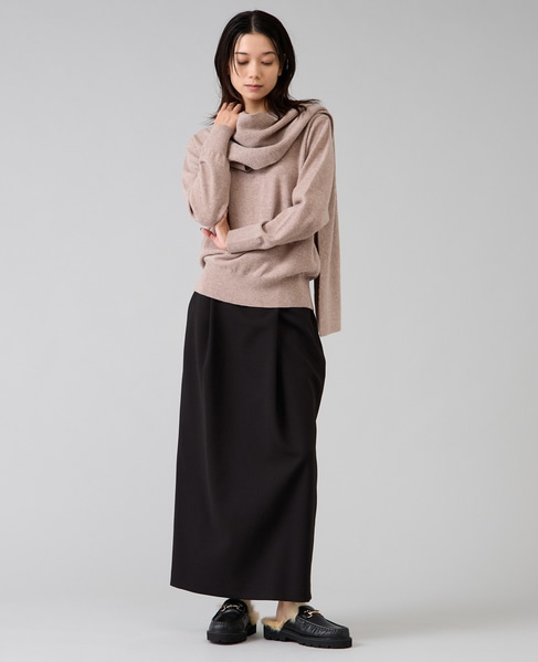 【定番】タックタイトスカート 詳細画像 ブラック 2