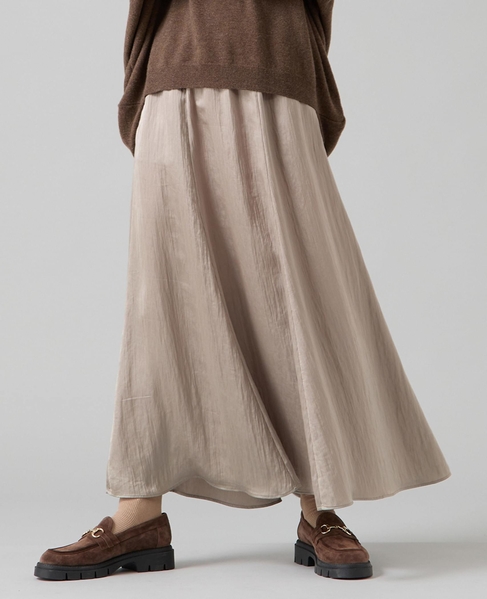パネルロングスカート 詳細画像 グレー 1