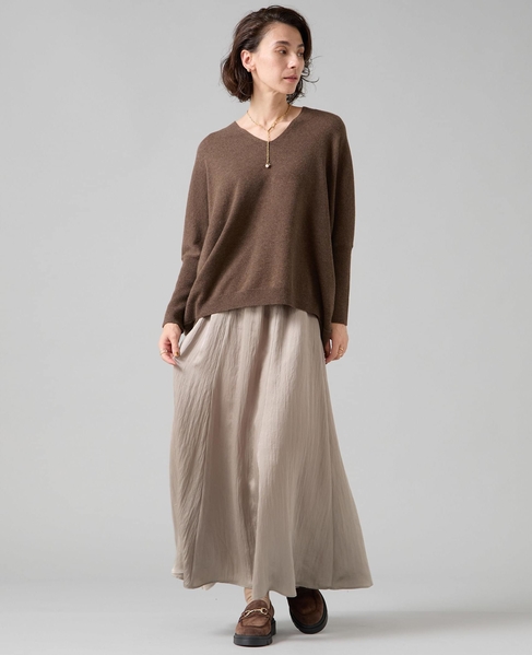 パネルロングスカート 詳細画像 グレー 3