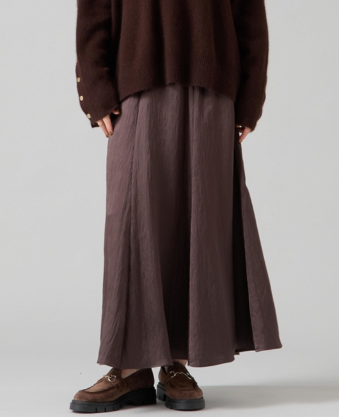 パネルロングスカート 詳細画像 ブラウン 1