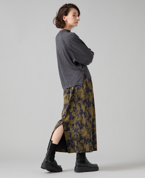 タックタイトスカート 詳細画像 カーキ 13