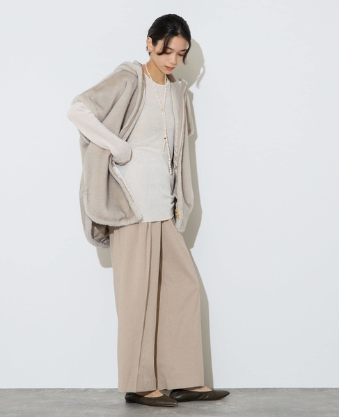 フェイクミンクファーオーバーベスト 詳細画像 ライトグレー 7