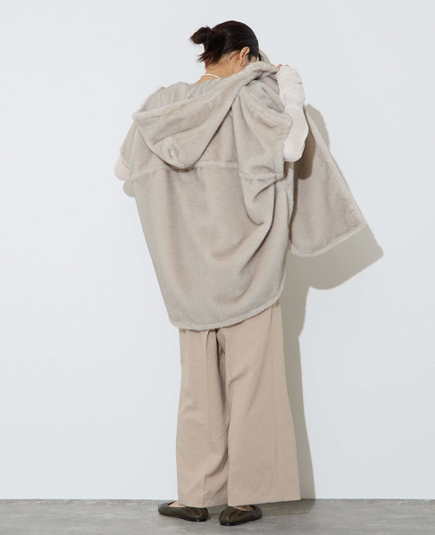 フェイクミンクファーオーバーベスト 詳細画像 ライトグレー 9