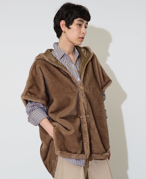 フェイクミンクファーオーバーベスト 詳細画像 ベージュ系 6