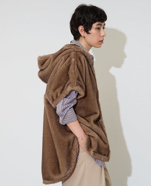 フェイクミンクファーオーバーベスト 詳細画像 ベージュ系 7