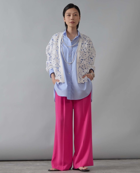 レースニットカーディガン 詳細画像 ホワイト（レース白） 3