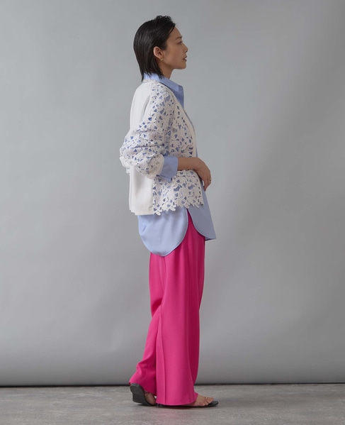 レースニットカーディガン 詳細画像 ホワイト（レース白） 4