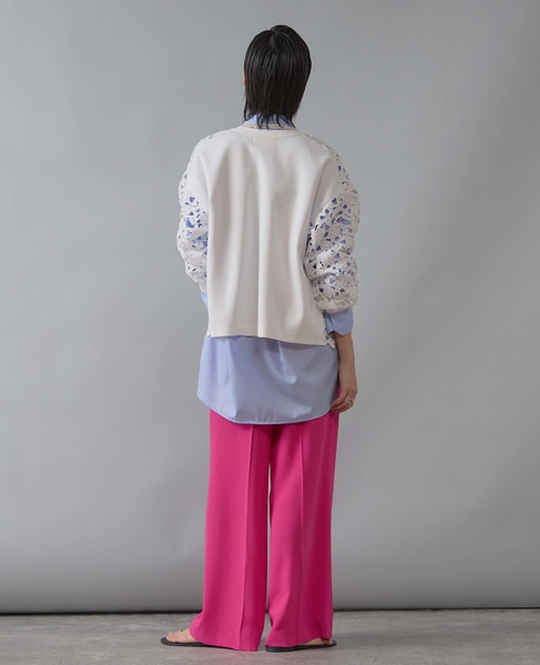 レースニットカーディガン 詳細画像 ホワイト（レース白） 5