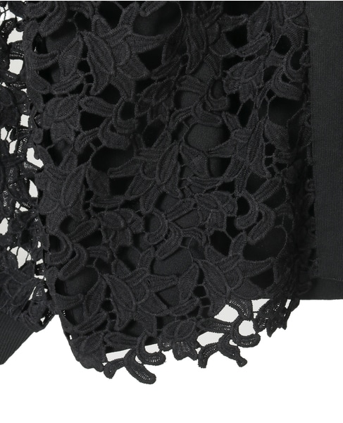 レースニットカーディガン 詳細画像 ブラック（レース黒） 13