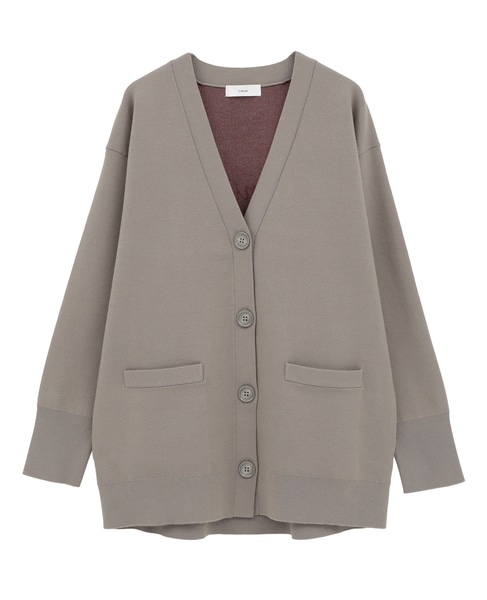 バックメッセージカーディガン 詳細画像 モカ 13