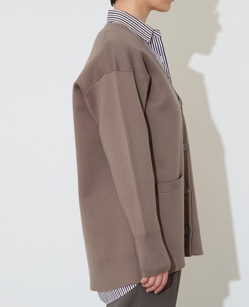 バックメッセージカーディガン 詳細画像 モカ 4