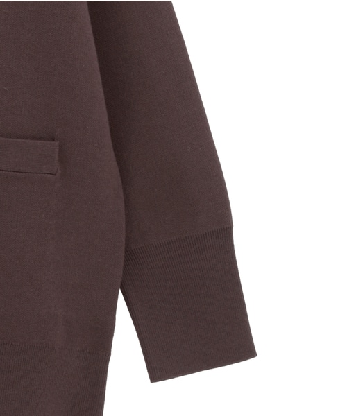 バックメッセージカーディガン 詳細画像 ブラウン 4